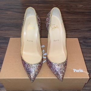 Christian Louboutin Pigalle Follies 100mm glitter